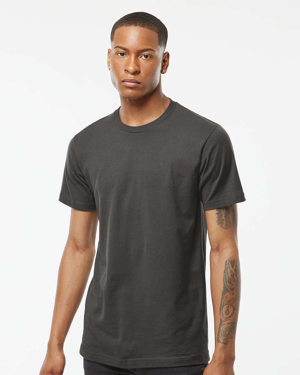 Tultex Unisex Grey Fine Jersey Tee - Size 2XL